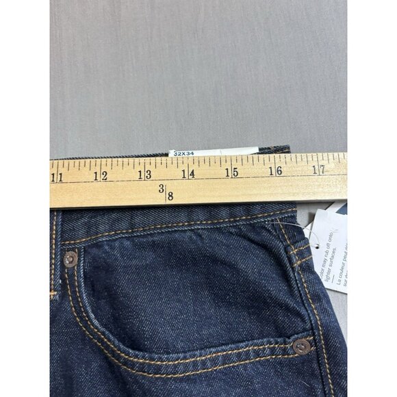 NEW Old Navy Jeans 32x34 Mens Blue Straight Built In Flex Medium Wash Casual - Picture 7 of 8